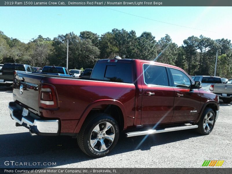 Delmonico Red Pearl / Mountain Brown/Light Frost Beige 2019 Ram 1500 Laramie Crew Cab