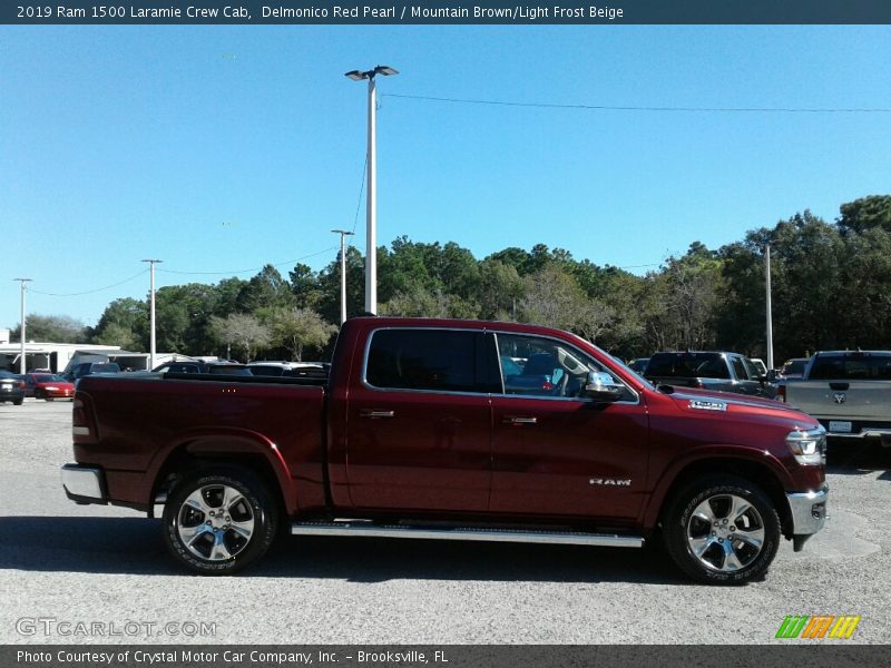 Delmonico Red Pearl / Mountain Brown/Light Frost Beige 2019 Ram 1500 Laramie Crew Cab