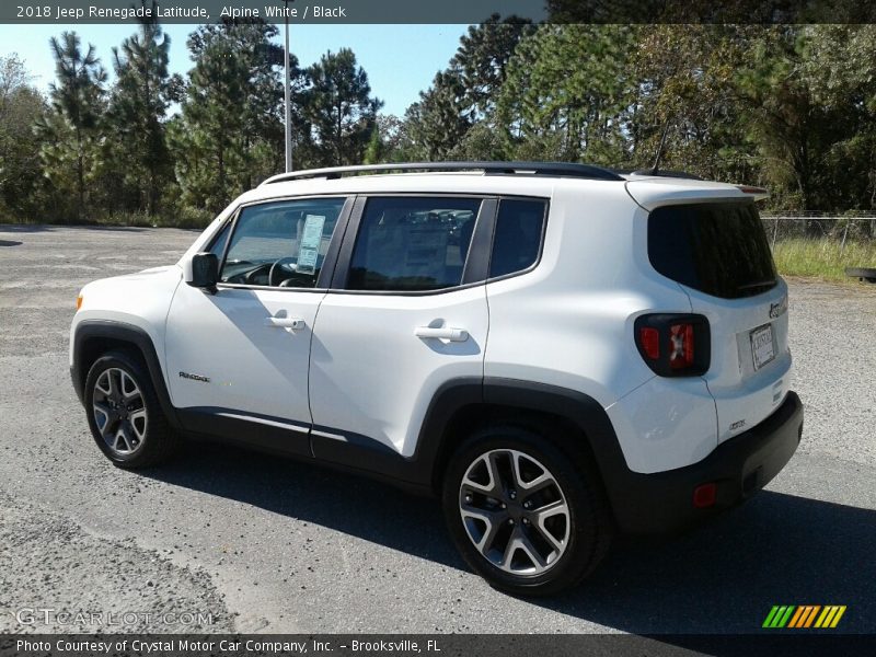 Alpine White / Black 2018 Jeep Renegade Latitude