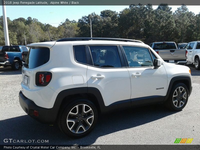Alpine White / Black 2018 Jeep Renegade Latitude