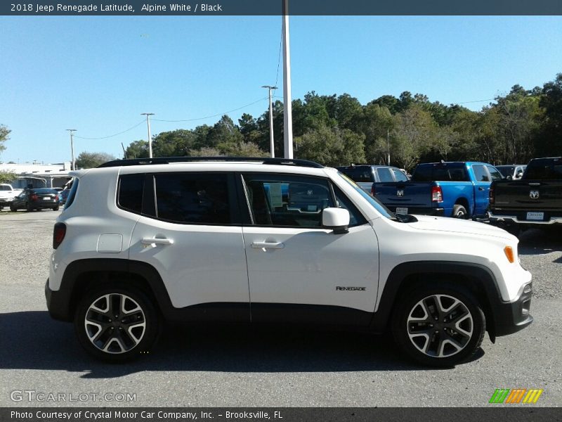 Alpine White / Black 2018 Jeep Renegade Latitude