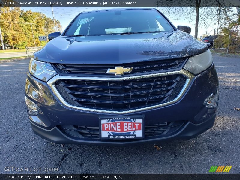 Kinetic Blue Metallic / Jet Black/Cinnamon 2019 Chevrolet Equinox LT AWD