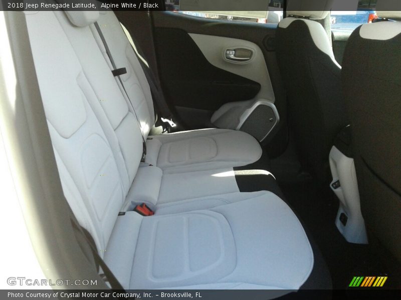Alpine White / Black 2018 Jeep Renegade Latitude