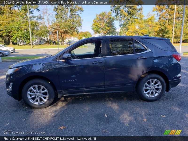 Kinetic Blue Metallic / Jet Black/Cinnamon 2019 Chevrolet Equinox LT AWD