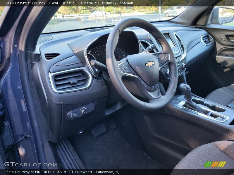 Kinetic Blue Metallic / Jet Black/Cinnamon 2019 Chevrolet Equinox LT AWD