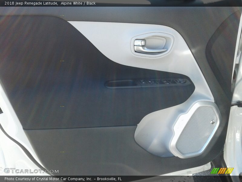 Alpine White / Black 2018 Jeep Renegade Latitude