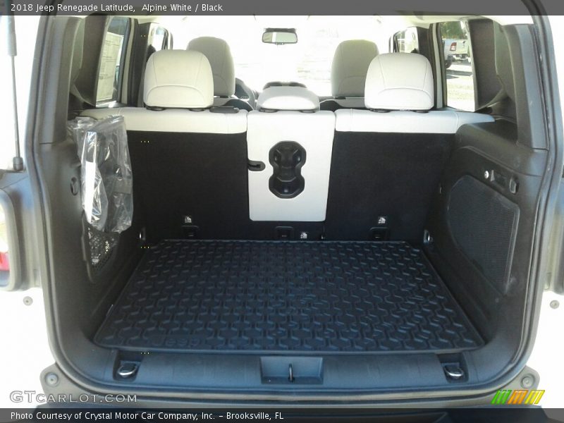 Alpine White / Black 2018 Jeep Renegade Latitude