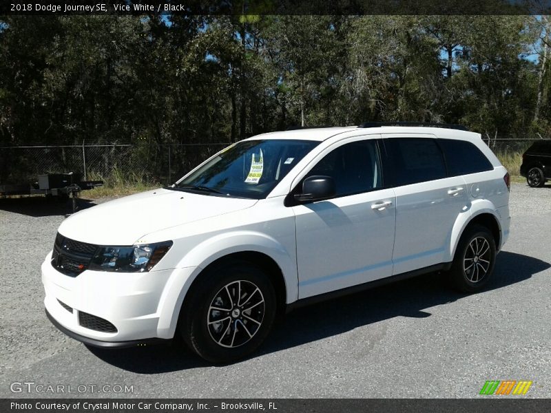 Vice White / Black 2018 Dodge Journey SE