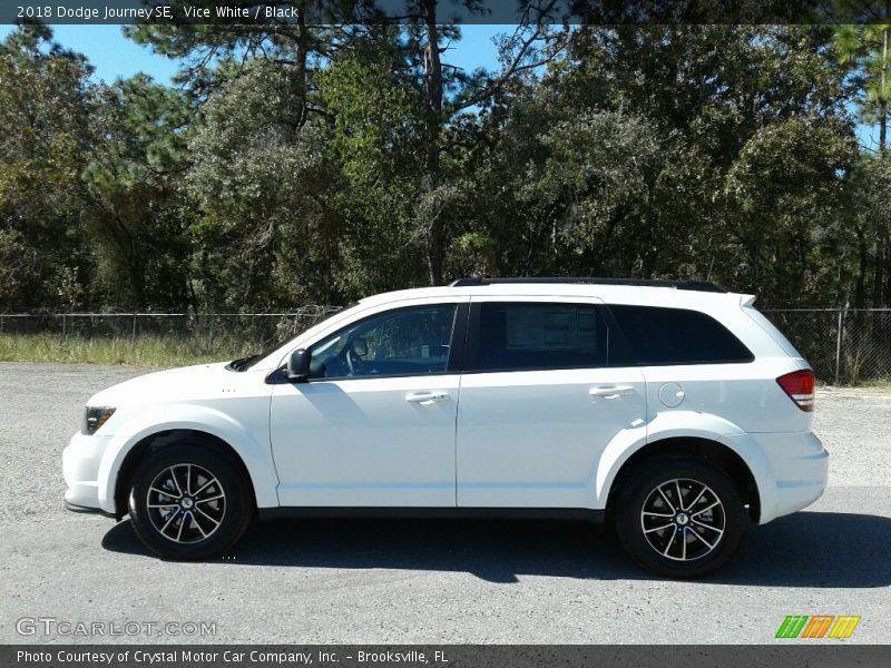 Vice White / Black 2018 Dodge Journey SE