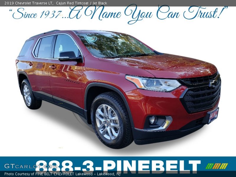Cajun Red Tintcoat / Jet Black 2019 Chevrolet Traverse LT