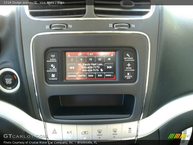 Vice White / Black 2018 Dodge Journey SE