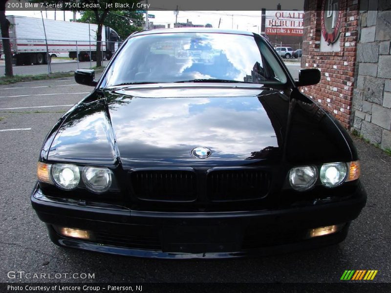 Jet Black / Grey 2001 BMW 7 Series 750iL Sedan