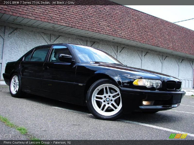 Jet Black / Grey 2001 BMW 7 Series 750iL Sedan
