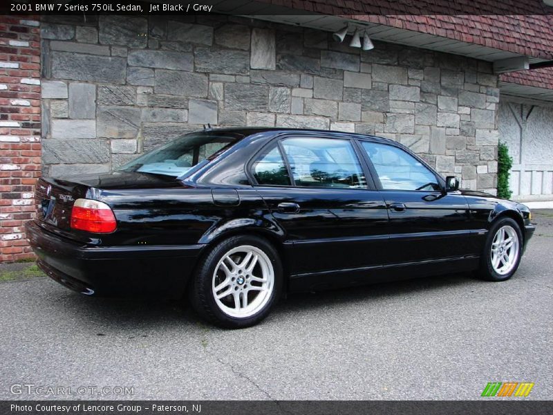Jet Black / Grey 2001 BMW 7 Series 750iL Sedan