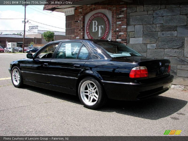 Jet Black / Grey 2001 BMW 7 Series 750iL Sedan