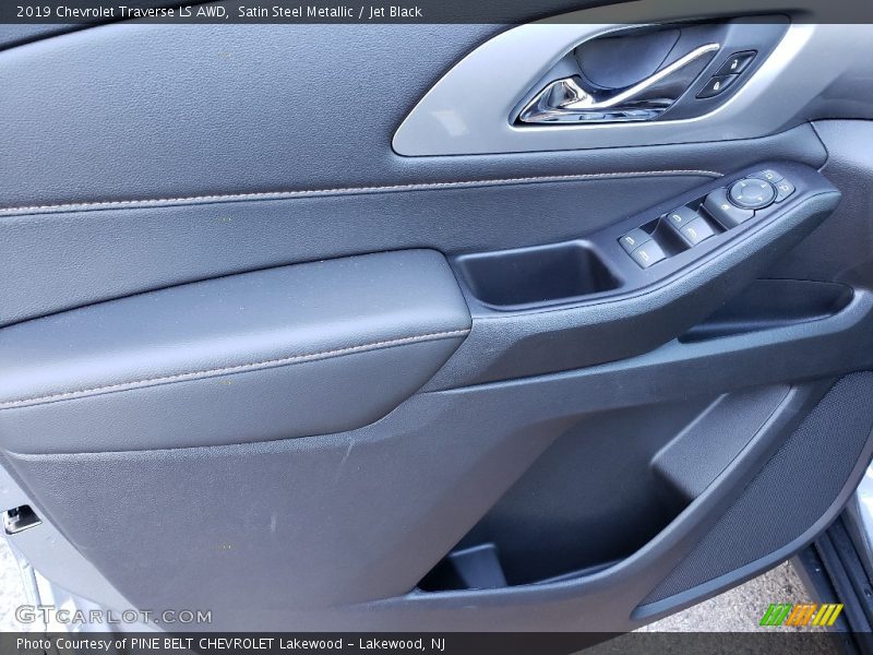 Satin Steel Metallic / Jet Black 2019 Chevrolet Traverse LS AWD