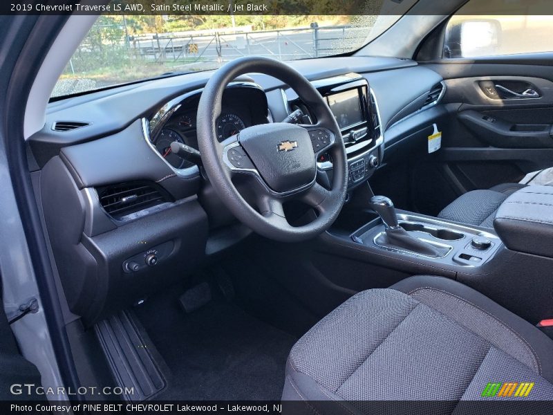Satin Steel Metallic / Jet Black 2019 Chevrolet Traverse LS AWD