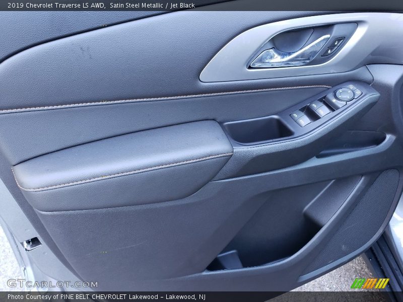 Satin Steel Metallic / Jet Black 2019 Chevrolet Traverse LS AWD