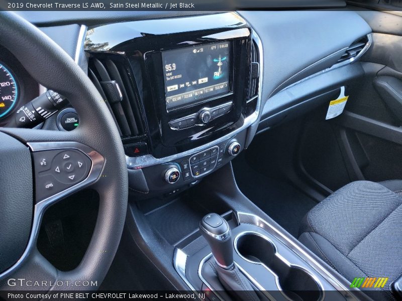 Satin Steel Metallic / Jet Black 2019 Chevrolet Traverse LS AWD