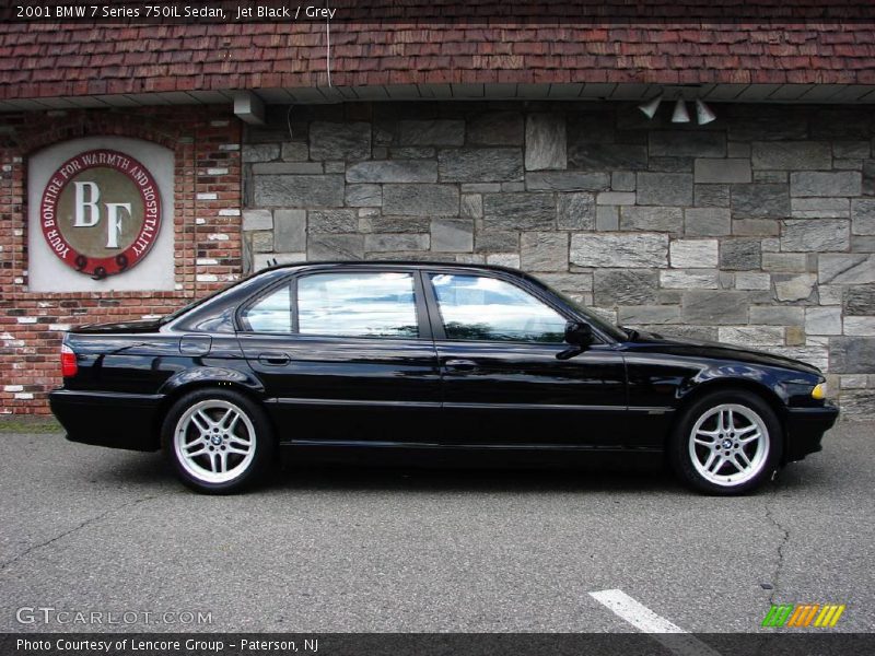 Jet Black / Grey 2001 BMW 7 Series 750iL Sedan