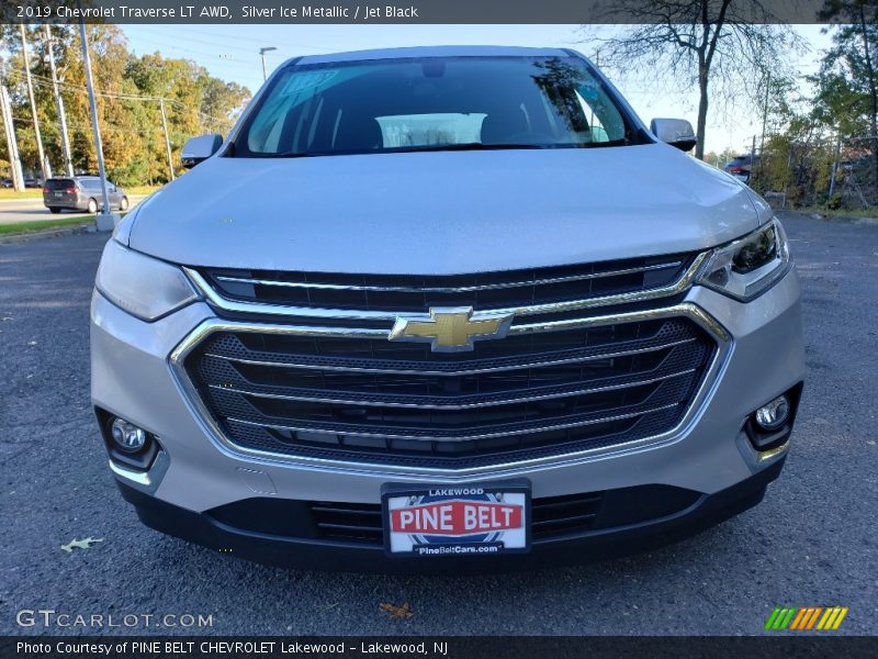 Silver Ice Metallic / Jet Black 2019 Chevrolet Traverse LT AWD