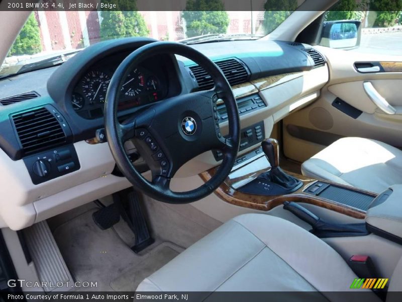 Jet Black / Beige 2001 BMW X5 4.4i