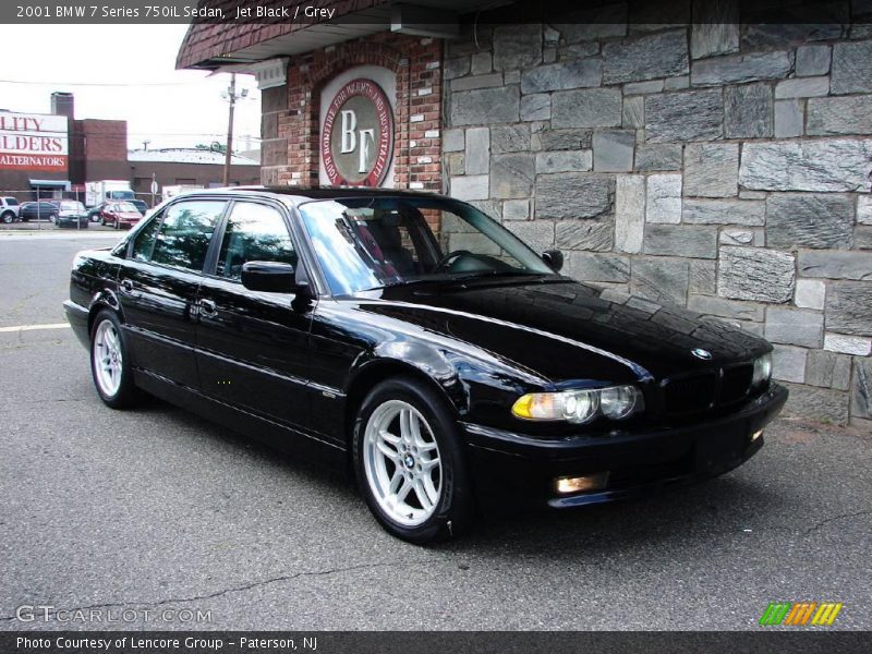 Jet Black / Grey 2001 BMW 7 Series 750iL Sedan
