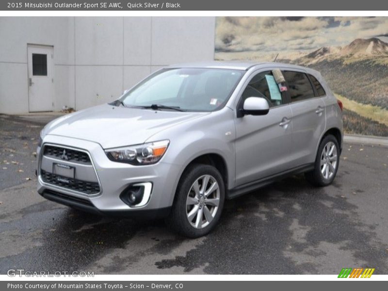 Quick Silver / Black 2015 Mitsubishi Outlander Sport SE AWC