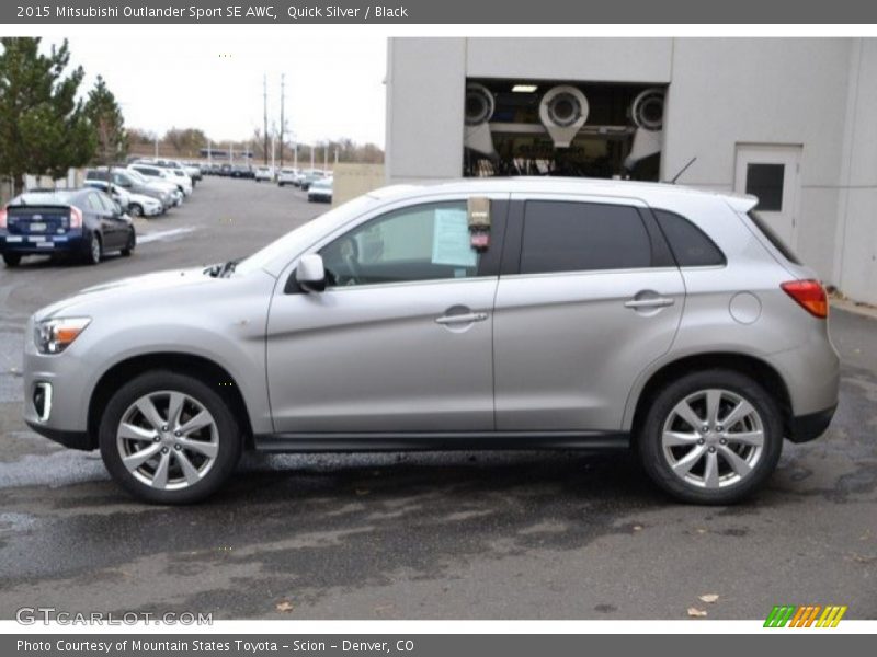 Quick Silver / Black 2015 Mitsubishi Outlander Sport SE AWC