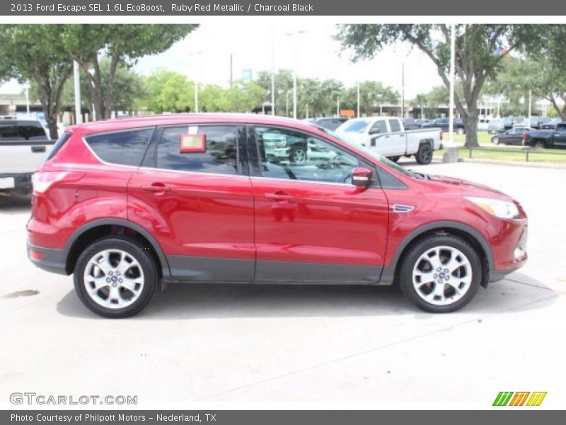 Ruby Red Metallic / Charcoal Black 2013 Ford Escape SEL 1.6L EcoBoost