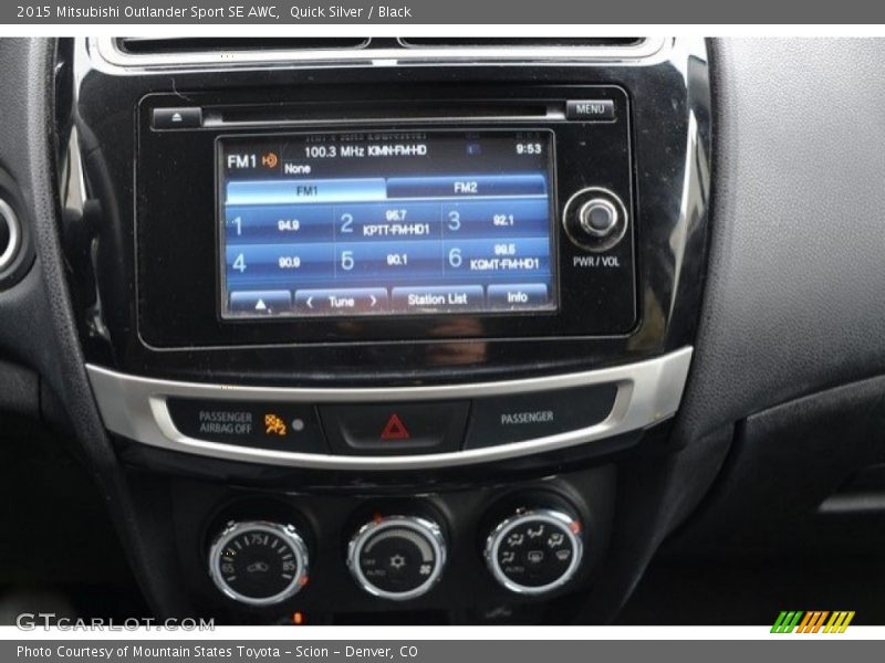 Quick Silver / Black 2015 Mitsubishi Outlander Sport SE AWC