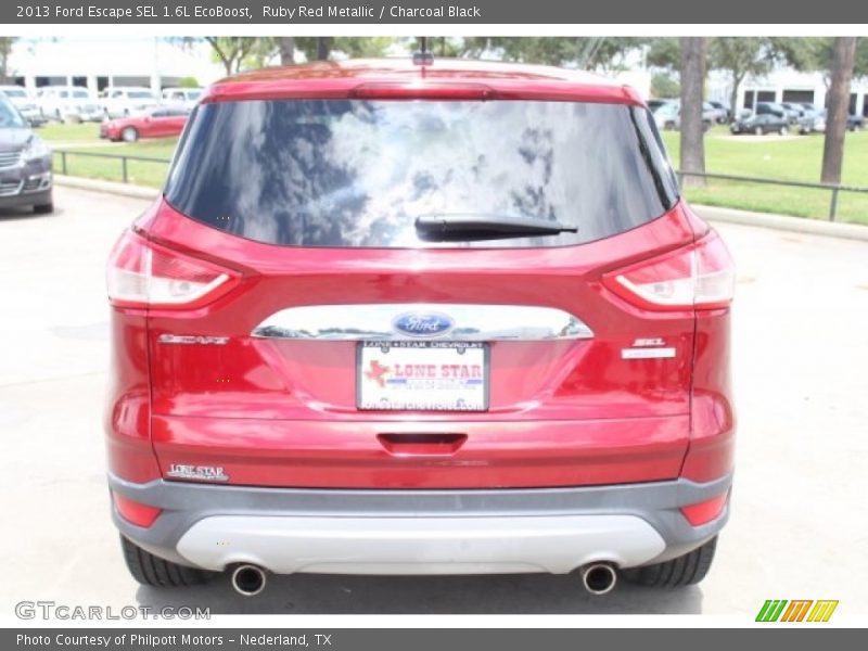 Ruby Red Metallic / Charcoal Black 2013 Ford Escape SEL 1.6L EcoBoost