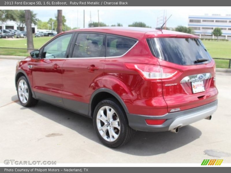 Ruby Red Metallic / Charcoal Black 2013 Ford Escape SEL 1.6L EcoBoost