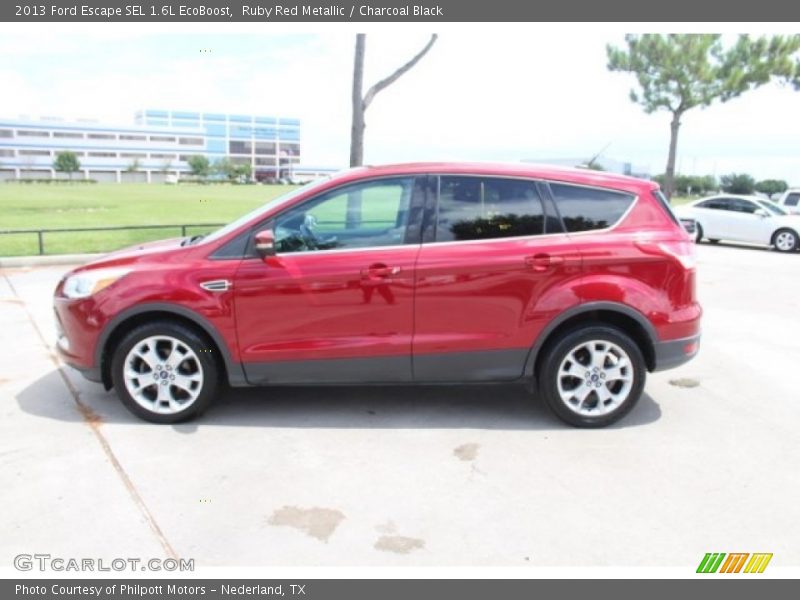 Ruby Red Metallic / Charcoal Black 2013 Ford Escape SEL 1.6L EcoBoost