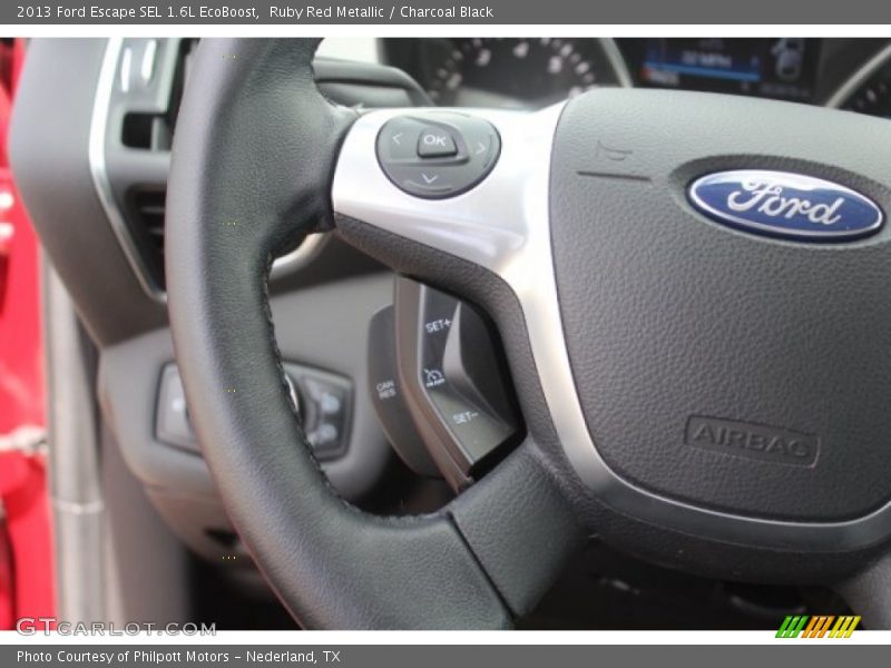 Ruby Red Metallic / Charcoal Black 2013 Ford Escape SEL 1.6L EcoBoost