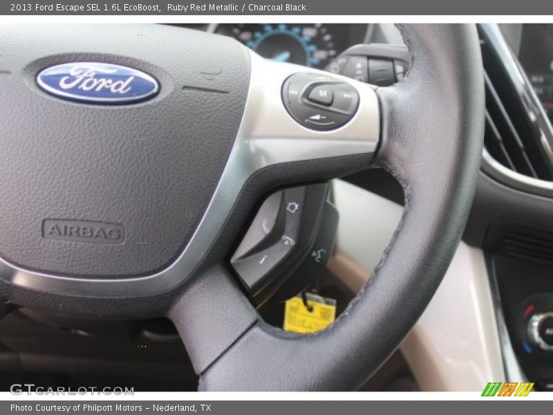 Ruby Red Metallic / Charcoal Black 2013 Ford Escape SEL 1.6L EcoBoost