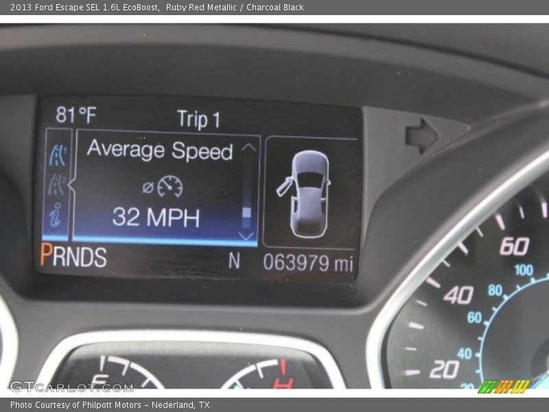 Ruby Red Metallic / Charcoal Black 2013 Ford Escape SEL 1.6L EcoBoost