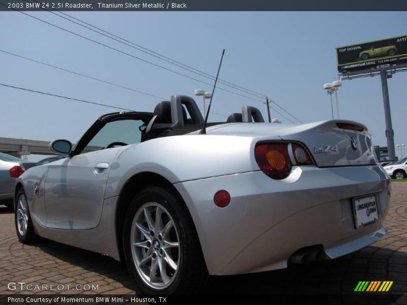 Titanium Silver Metallic / Black 2003 BMW Z4 2.5i Roadster