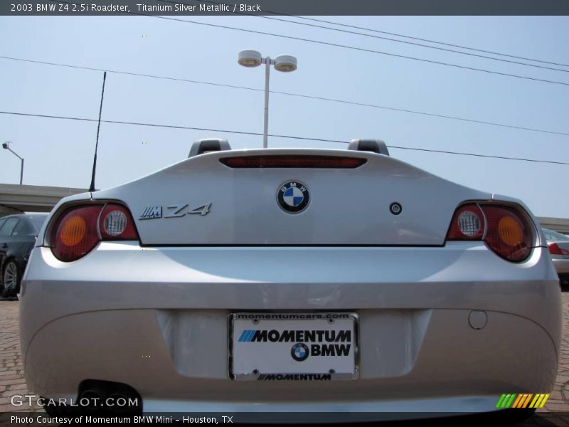 Titanium Silver Metallic / Black 2003 BMW Z4 2.5i Roadster