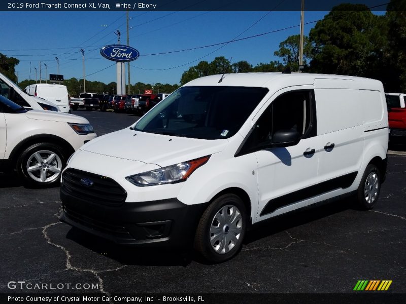 White / Ebony 2019 Ford Transit Connect XL Van