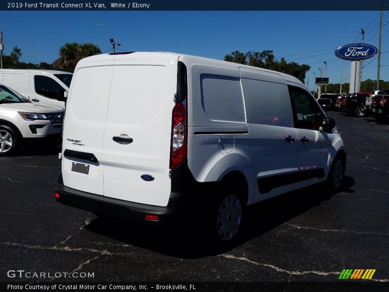 White / Ebony 2019 Ford Transit Connect XL Van