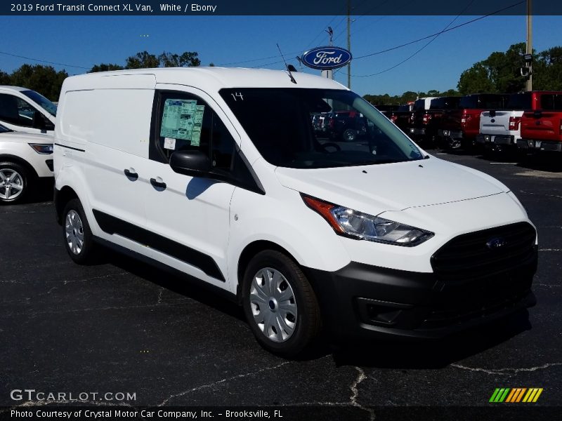 White / Ebony 2019 Ford Transit Connect XL Van