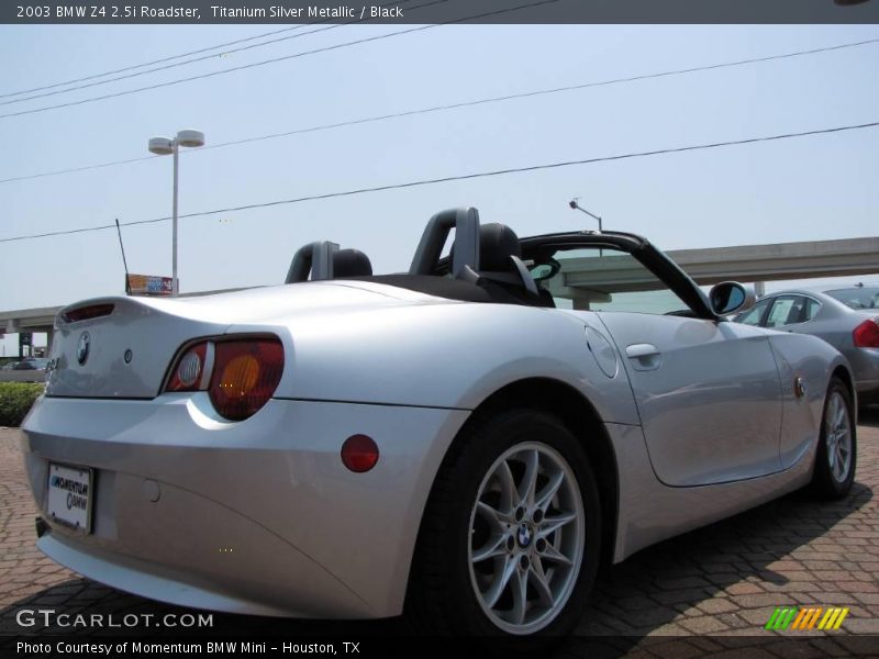 Titanium Silver Metallic / Black 2003 BMW Z4 2.5i Roadster
