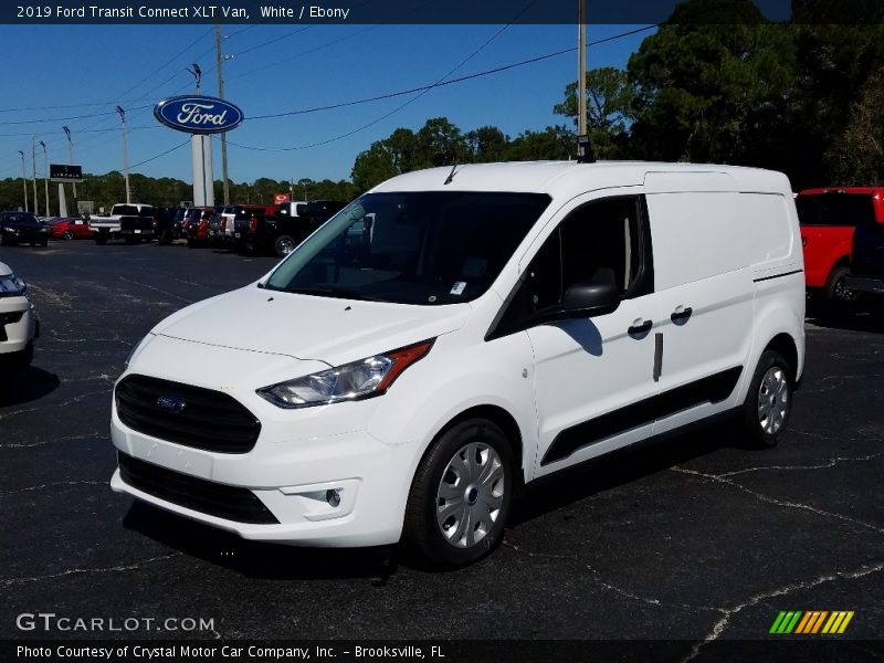 White / Ebony 2019 Ford Transit Connect XLT Van
