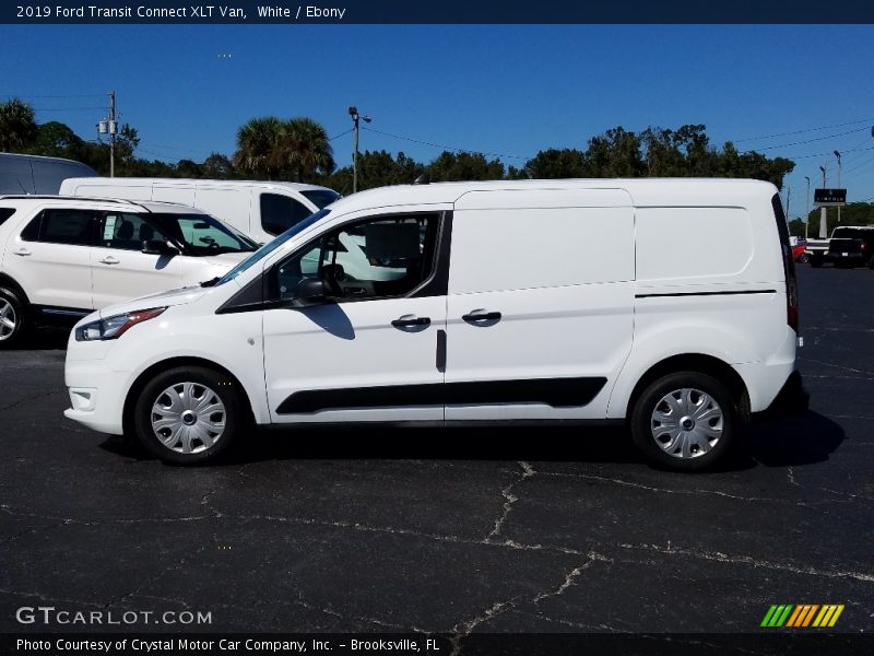 White / Ebony 2019 Ford Transit Connect XLT Van