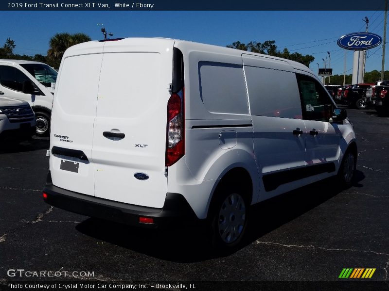 White / Ebony 2019 Ford Transit Connect XLT Van