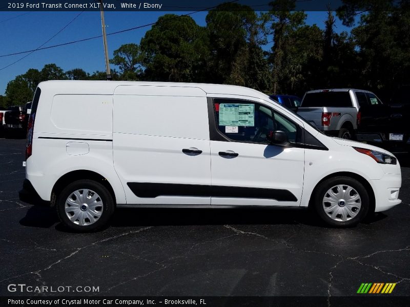 White / Ebony 2019 Ford Transit Connect XLT Van