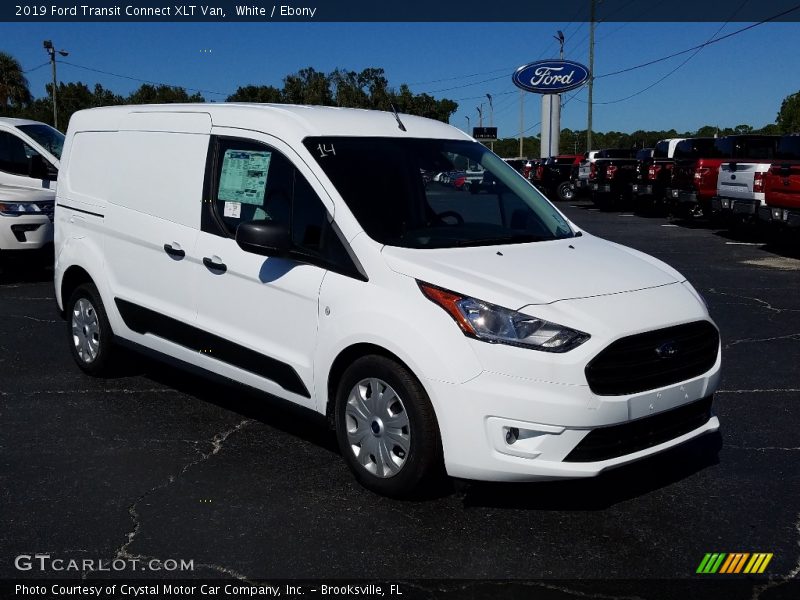 White / Ebony 2019 Ford Transit Connect XLT Van