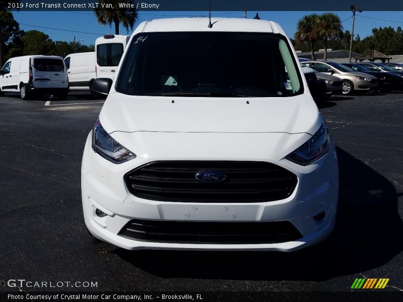 White / Ebony 2019 Ford Transit Connect XLT Van