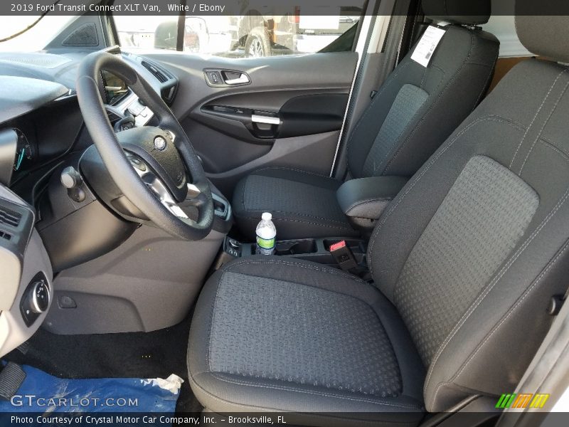 White / Ebony 2019 Ford Transit Connect XLT Van